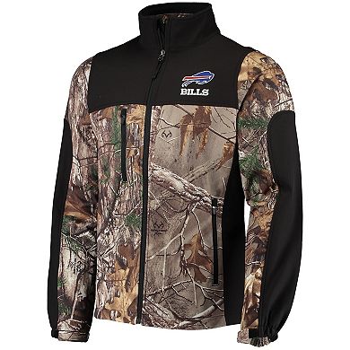 Men's Dunbrooke Realtree Camo/Black Buffalo Bills Circle Hunter Softshell Full-Zip Jacket