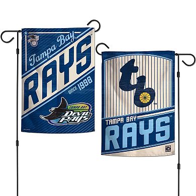 WinCraft Tampa Bay Rays Team 2-Sided 12'' x 18'' Garden Flag