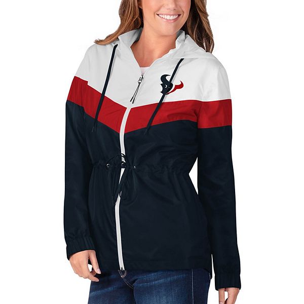 Men's G-III Sports by Carl Banks Navy Houston Texans Perfect Season Full-Zip Hoodie