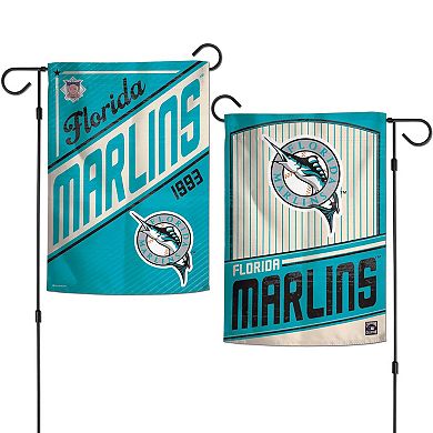 WinCraft Miami Marlins Team 2-Sided 12'' x 18'' Garden Flag