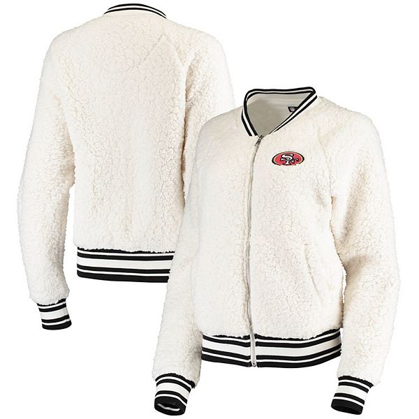 New Era Women's Cream Buffalo Bills Sherpa Full-Zip Jacket - Macy's