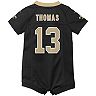 Newborn & Infant Nike Michael Thomas Black New Orleans Saints Romper Jersey