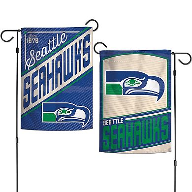 WinCraft Seattle Seahawks 2-Sided 12'' x 18'' Team Garden Flag