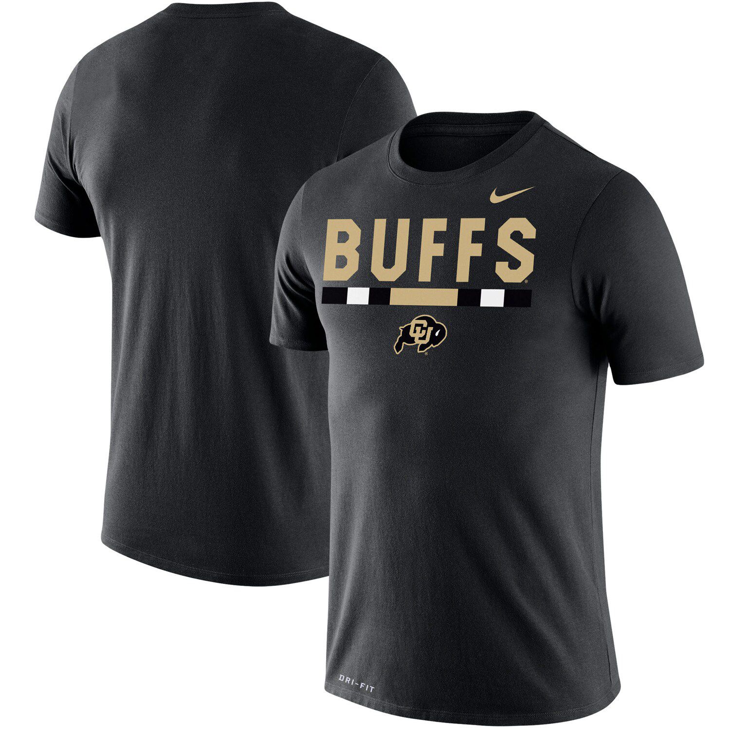 Men S Nike Black Colorado Buffaloes Team DNA Legend Performance T Shirt   4664043