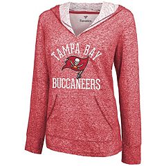 Women's Majestic Threads Black Tampa Bay Buccaneers Leopard Cropped  Pullover Hoodie