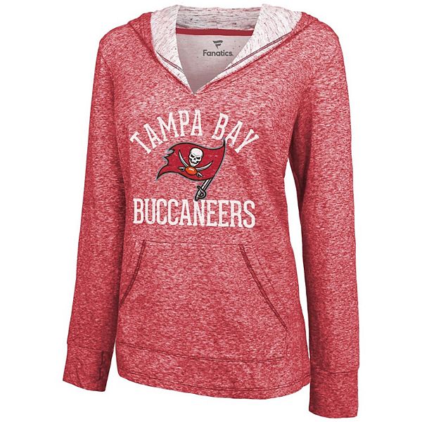 Women's Fanatics Branded Red Tampa Bay Buccaneers Doubleface Slub Pullover  Hoodie