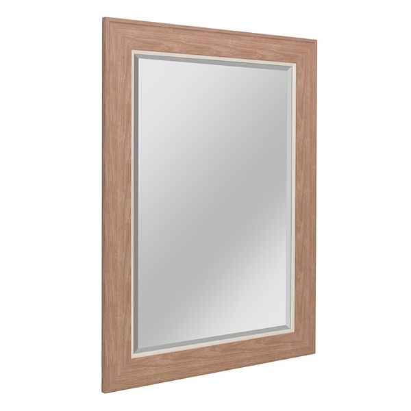Head West Walnut Framed Vanity Mirror 29" x 35"
