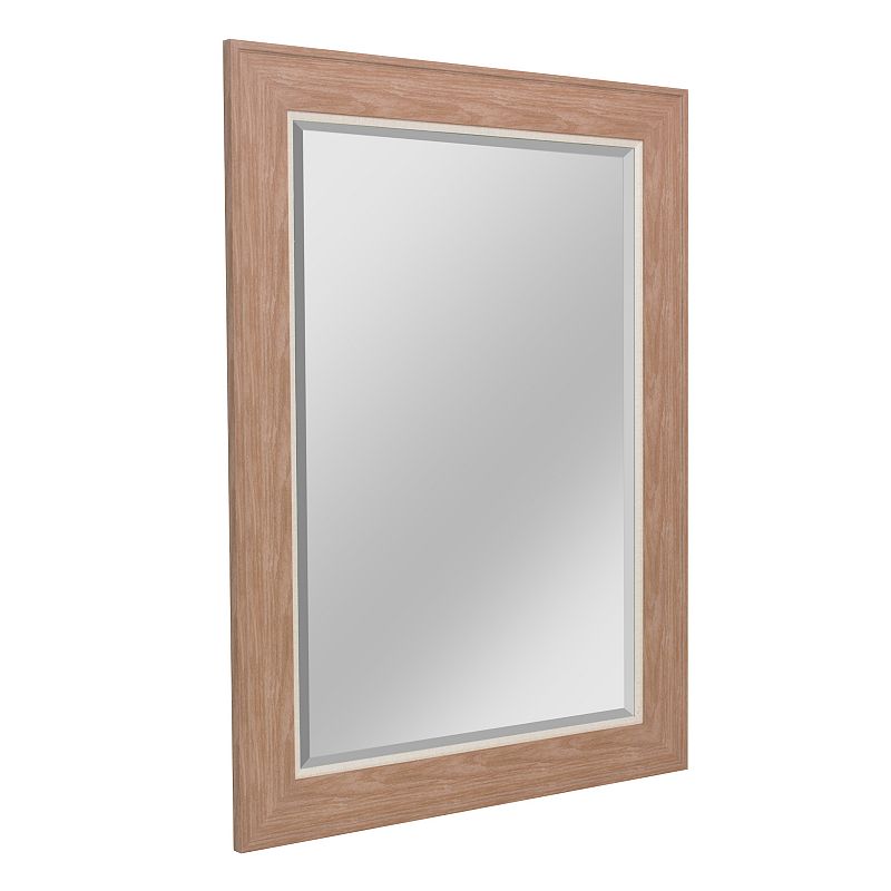 Head West Walnut Framed Vanity Mirror 43.5 x 31.5, Brown, 43.5X31.5