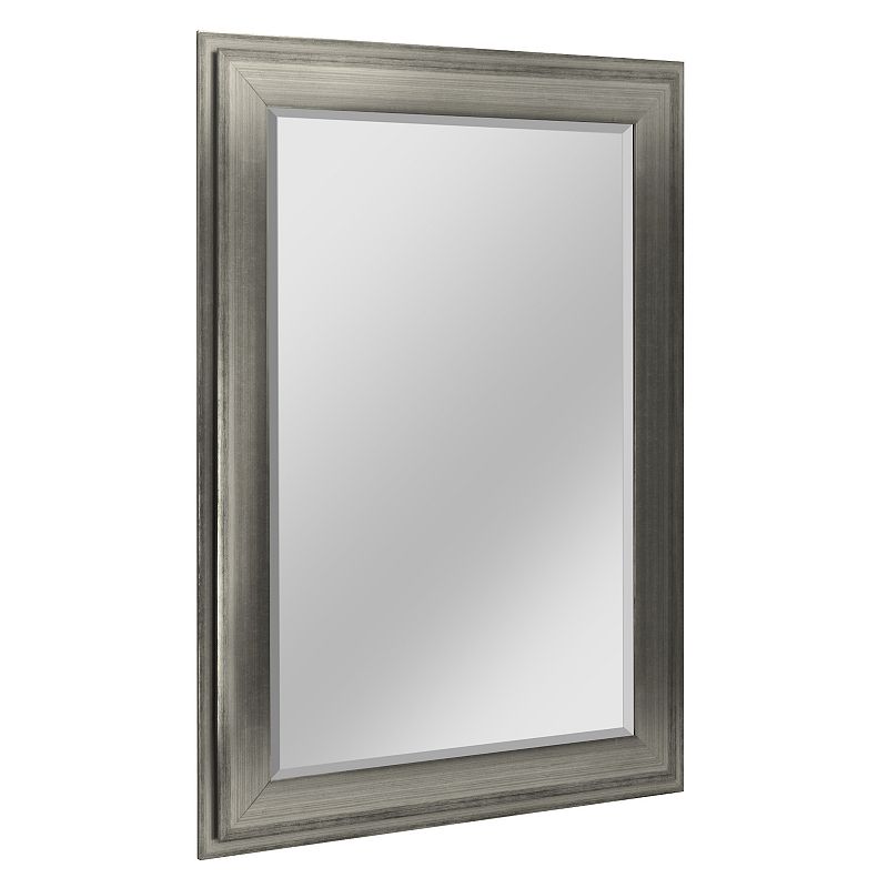 Head West Silver Framed Wall Mirror 43 x 31, Grey, 43X31