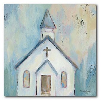 COURTSIDE MARKET Little White Chapel Canvas Wall Art