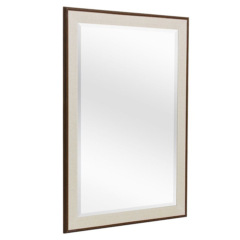 18226190 Head West Two-Tone Framed Wall Mirror 41 x 29, Bro sku 18226190