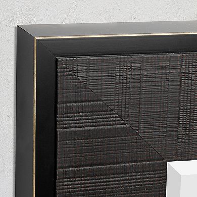 Head West Brown Framed Beveled Wall Mirror 25" x 31"