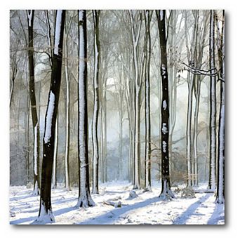COURTSIDE MARKET Snow Forest Canvas Wall Art