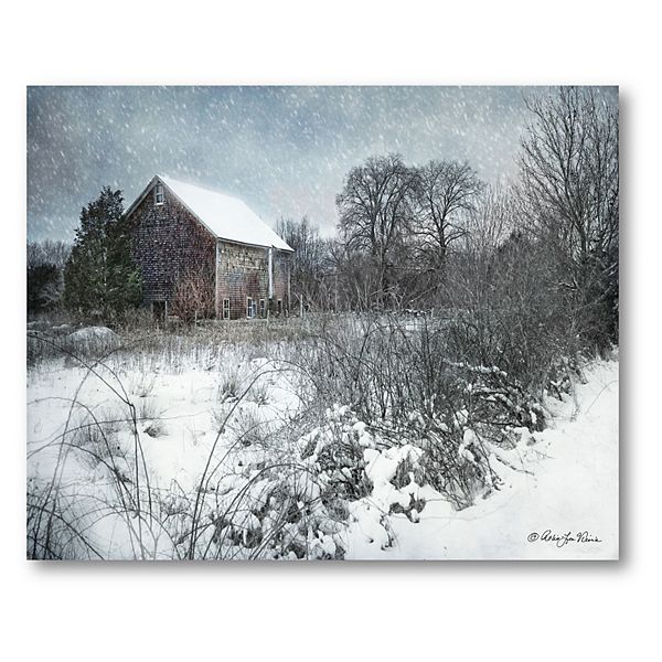 COURTSIDE MARKET Winter Snow Canvas Wall Art