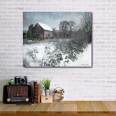 COURTSIDE MARKET Winter Snow Canvas Wall Art