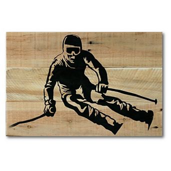 COURTSIDE MARKET Skiing Downhill Canvas Wall Art
