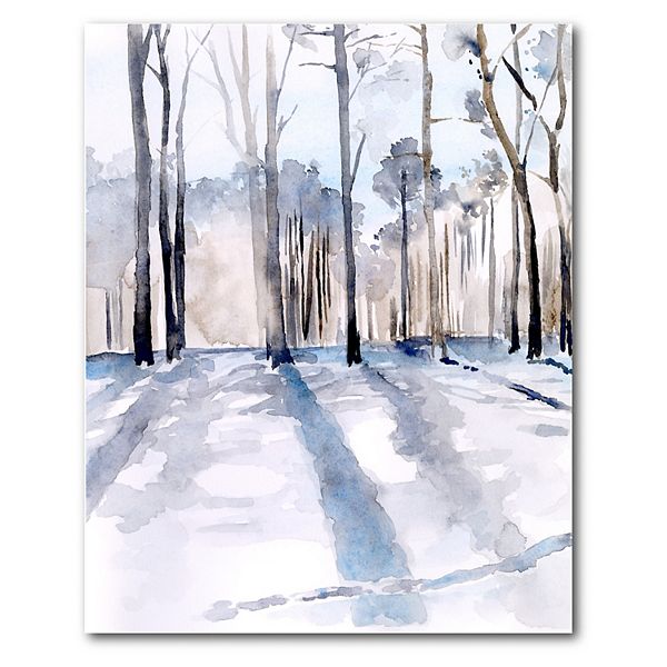 COURTSIDE MARKET Winter Woods Canvas Wall Art