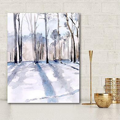 COURTSIDE MARKET Winter Woods Canvas Wall Art