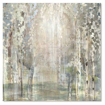 COURTSIDE MARKET Birch Wood Clearing Canvas Wall Art