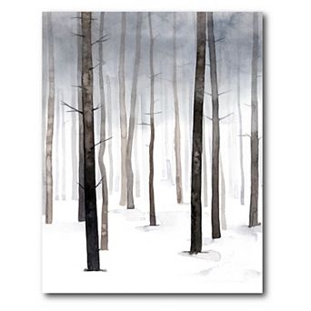 COURTSIDE MARKET Hazy Winter Walk I Canvas Wall Art