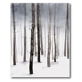 COURTSIDE MARKET Hazy Winter Walk II Canvas Wall Art