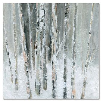 COURTSIDE MARKET Birch Blush I Canvas Wall Art