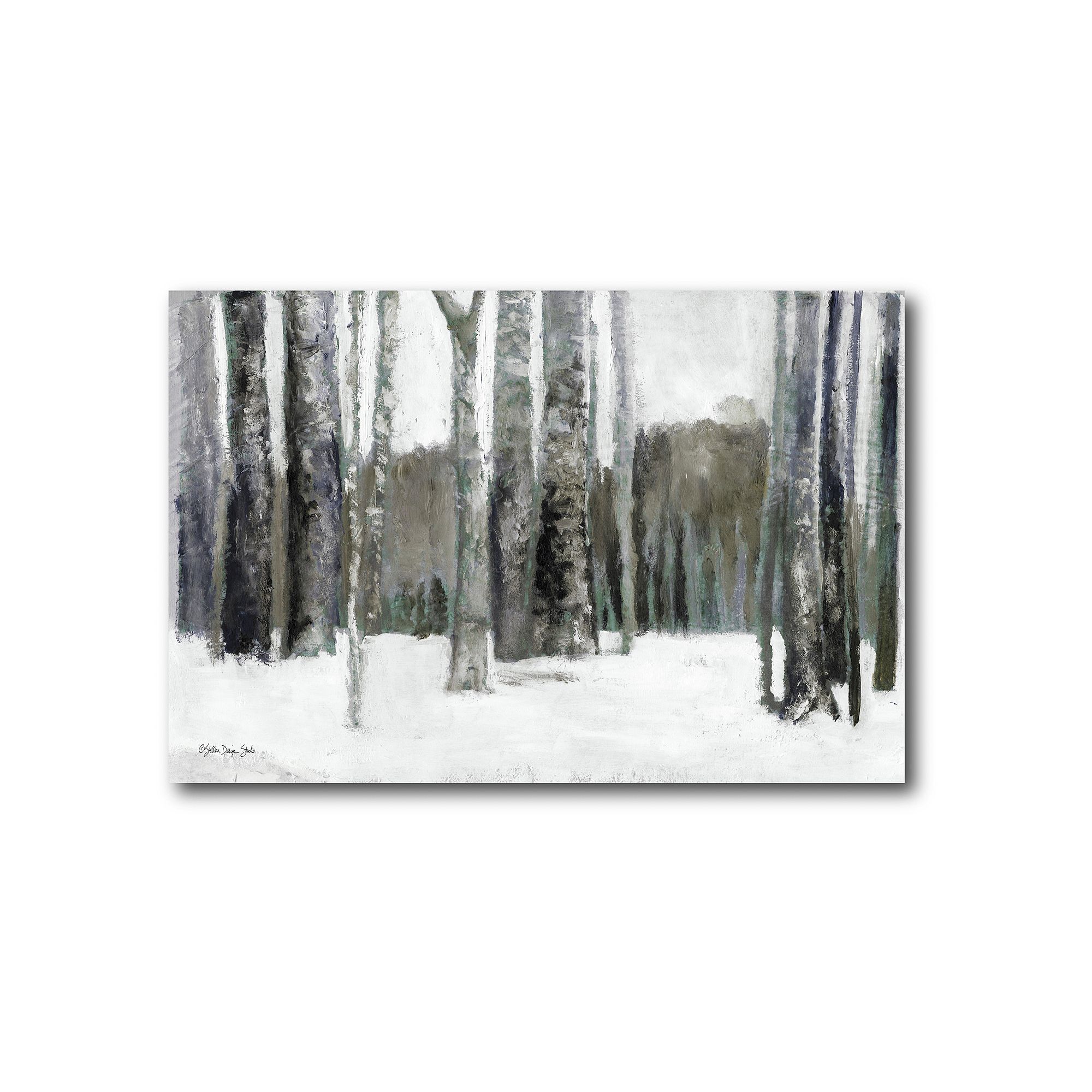 COURTSIDE MARKET Winter Forest Canvas Wall Art, Multi