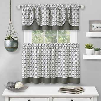 Achim Callie Window Curtain Tier Pair and Valance Set