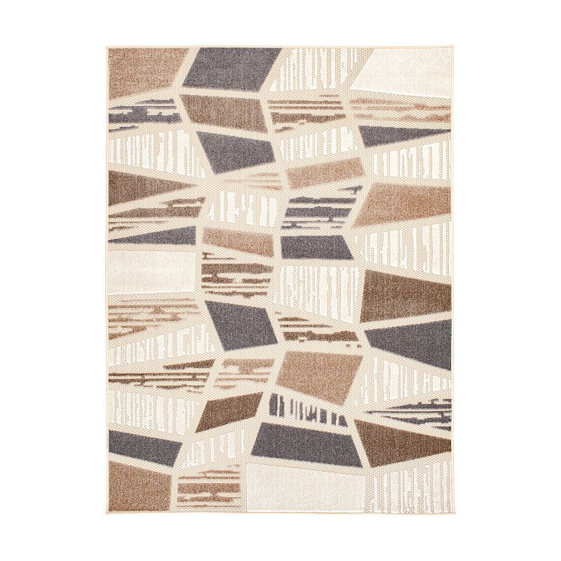 Loomaknoti Naylani Indoor/Outdoor Area Rug, White, 6.5X9 Ft