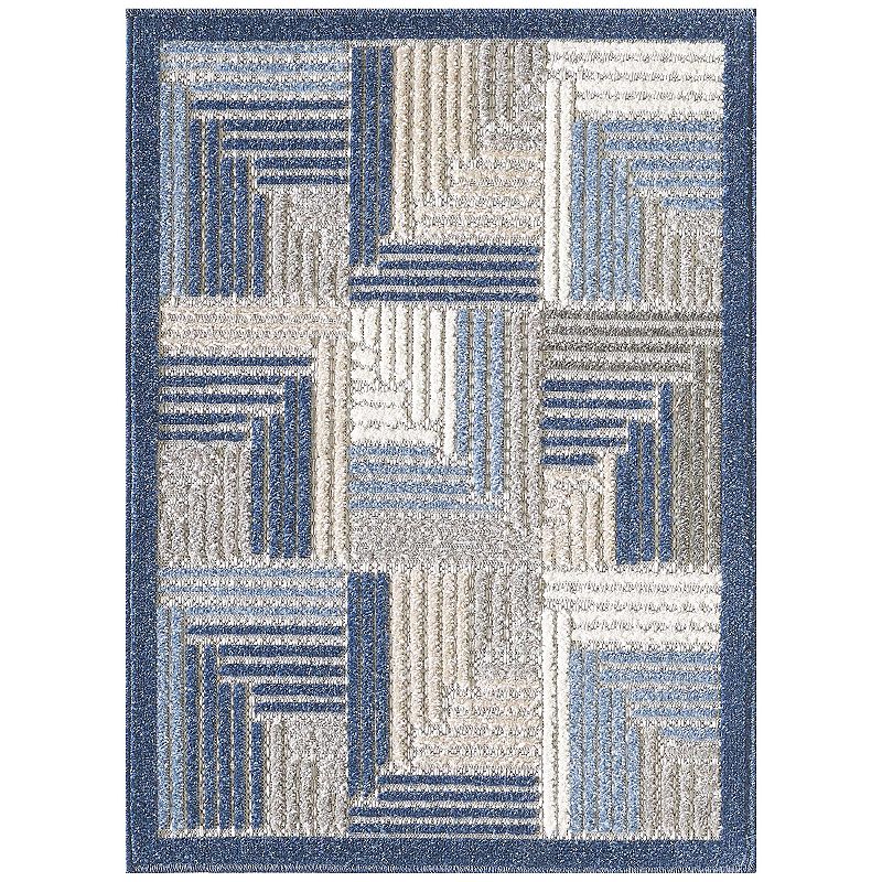 Loomaknoti Imani Indoor/Outdoor Area Rug, Grey, 6.5X9 Ft