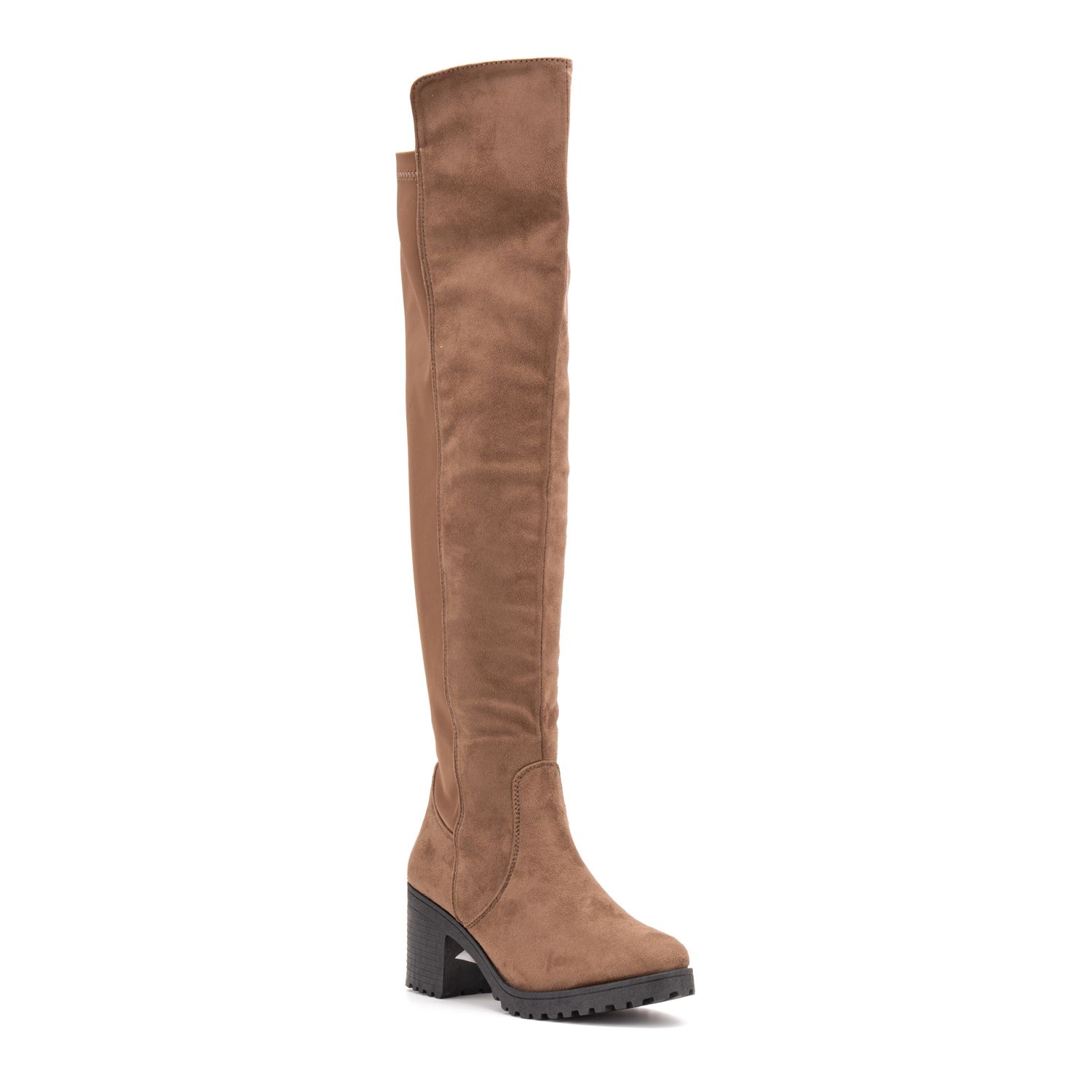 journee collection bazel over the knee combat boot