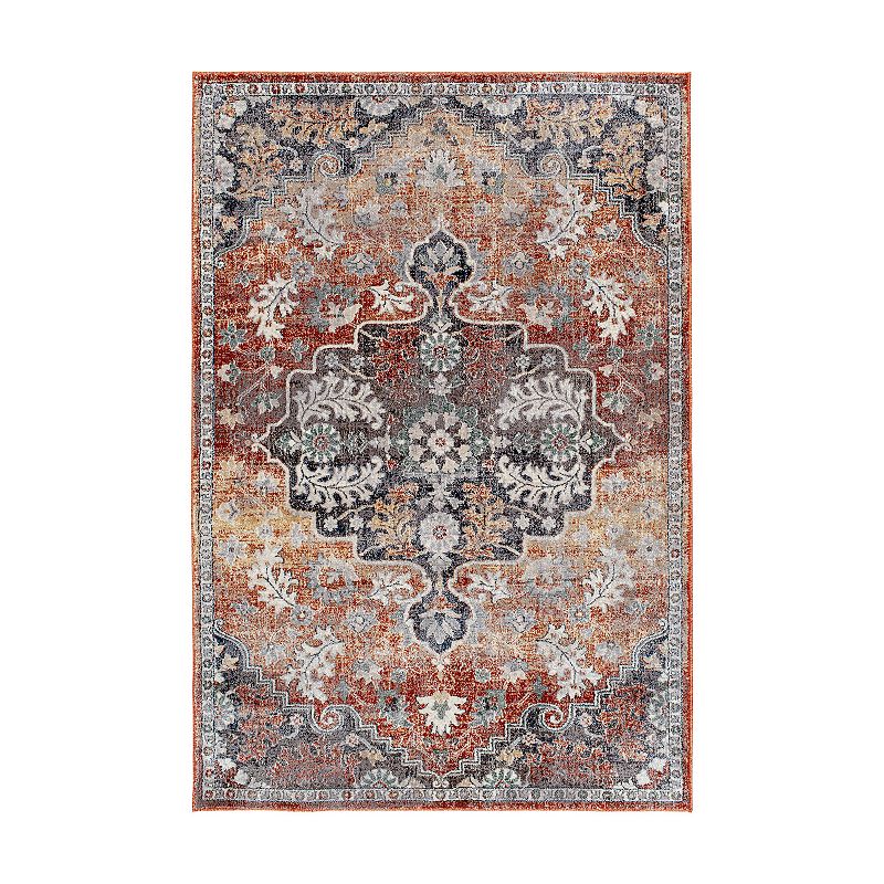 Loomaknoti Sianna Area Rug, Red, 5X7 Ft