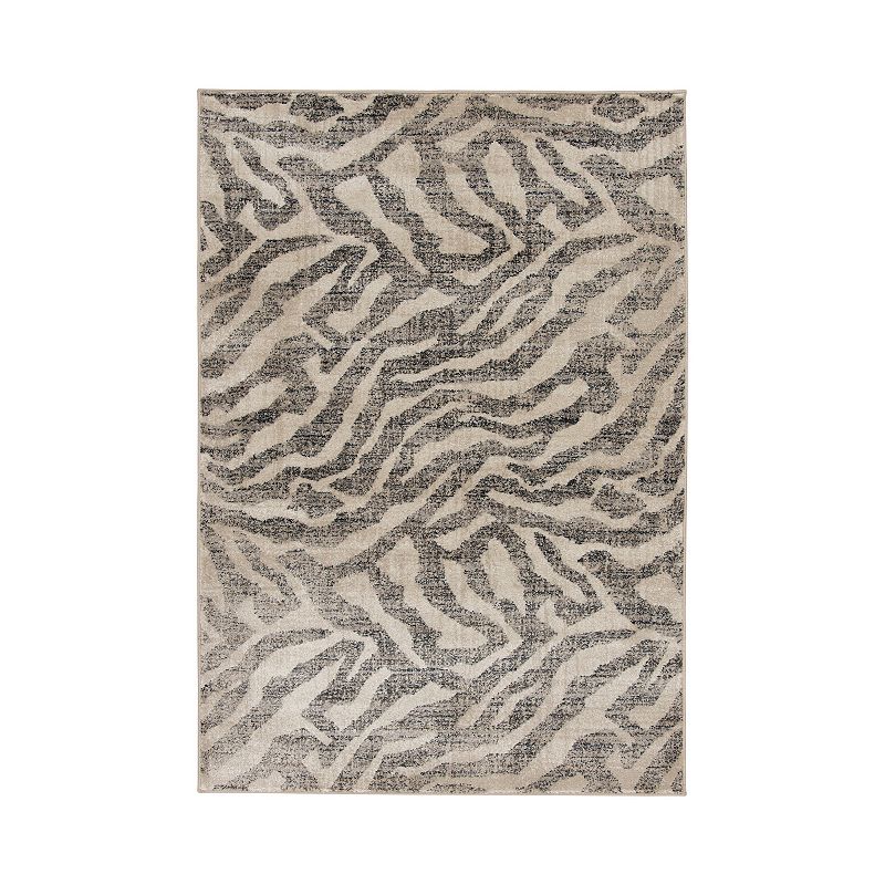 Loomaknoti Saisha Area Rug, Brown, 5X7 Ft