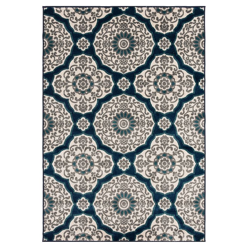 Loomaknoti Sherlan Area Rug, Blue, 5X7 Ft