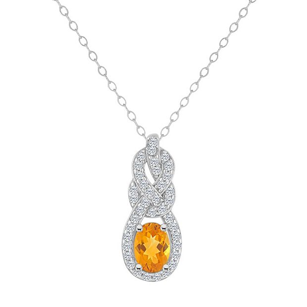 Kohls on sale citrine necklace