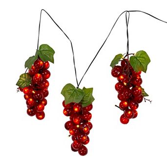 Kurt Adler LED Artificial Purple Grape Wall Decor
