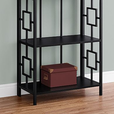 Monarch Geometric 4-Shelf Bookcase