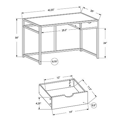 Monarch Modern Chic Computer Desk