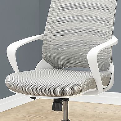 Monarch Mesh Back Gray Office Chair