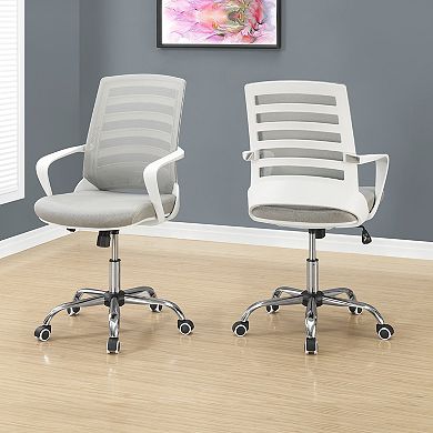 Monarch Mesh Back Gray Office Chair