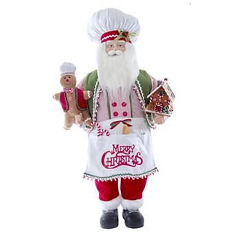 Kurt Adler Christmas Chef Santa Floor Decor