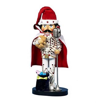 Kurt Adler Elvis White Suit Nutcracker Christmas Table Decor