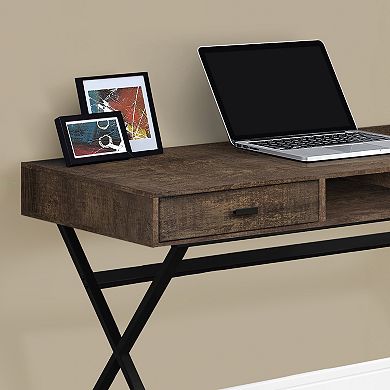 Monarch X-Frame Distressed Computer Desk