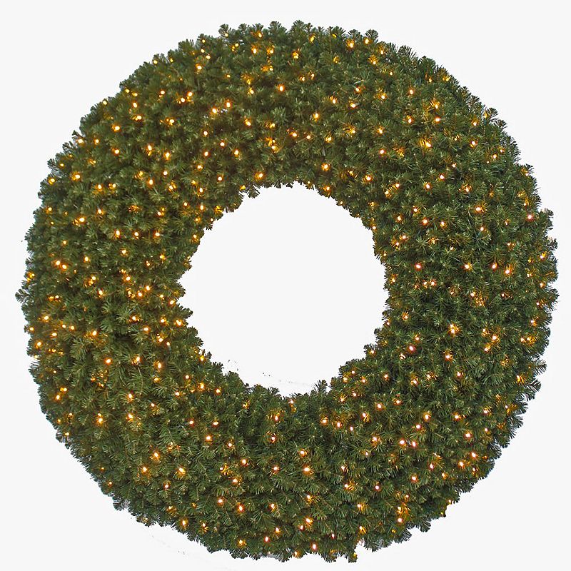 Kurt Adler 72-in. LED Artificial Christmas Wreath, Green