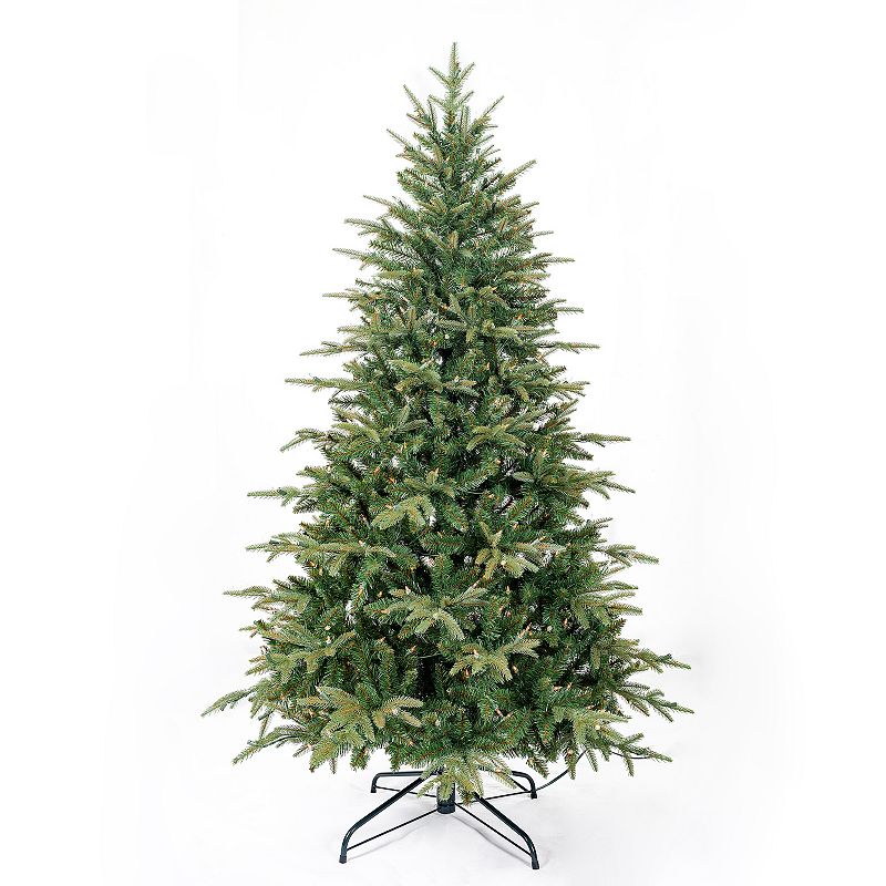 Kurt Adler 6-ft. Pre-Lit Medium Grand Fir Artificial Christmas Tree, Green
