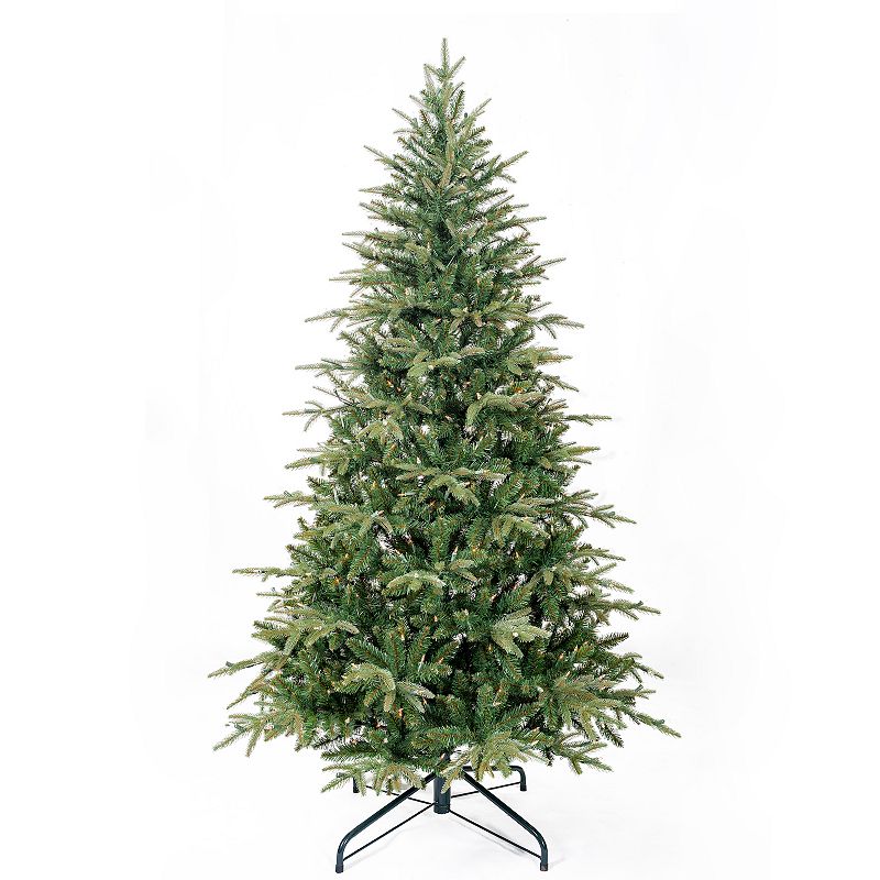 Kurt Adler 6.5-ft. Pre-Lit Medium Grand Fir Artificial Christmas Tree, Gree