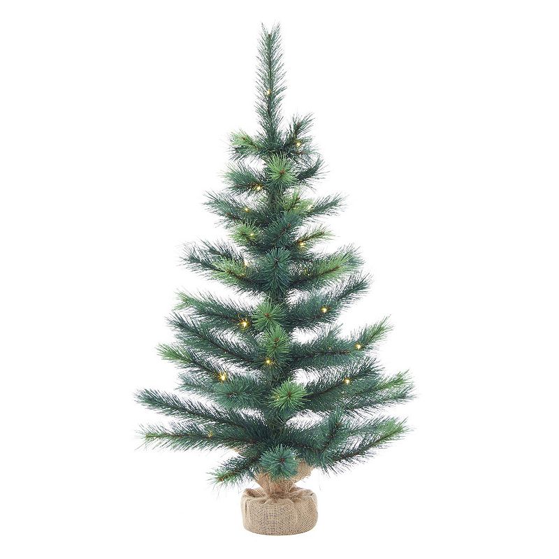Kurt Adler 4-ft. Pre-Lit Pine Artificial Christmas Tree, Green