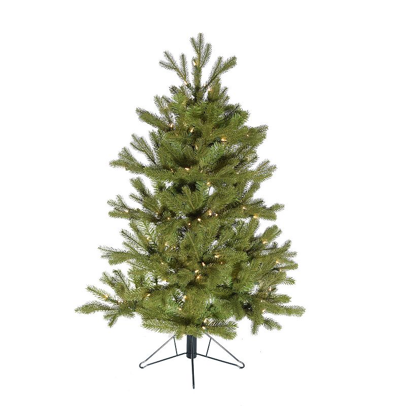 Kurt Adler 5-ft. Pre-Lit Half Artificial Christmas Tree, Green