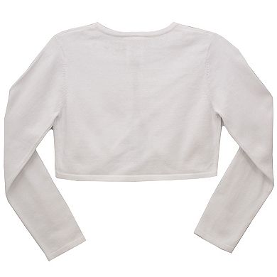 Girls 7-16 Bonnie Jean Flower Cardigan Sweater