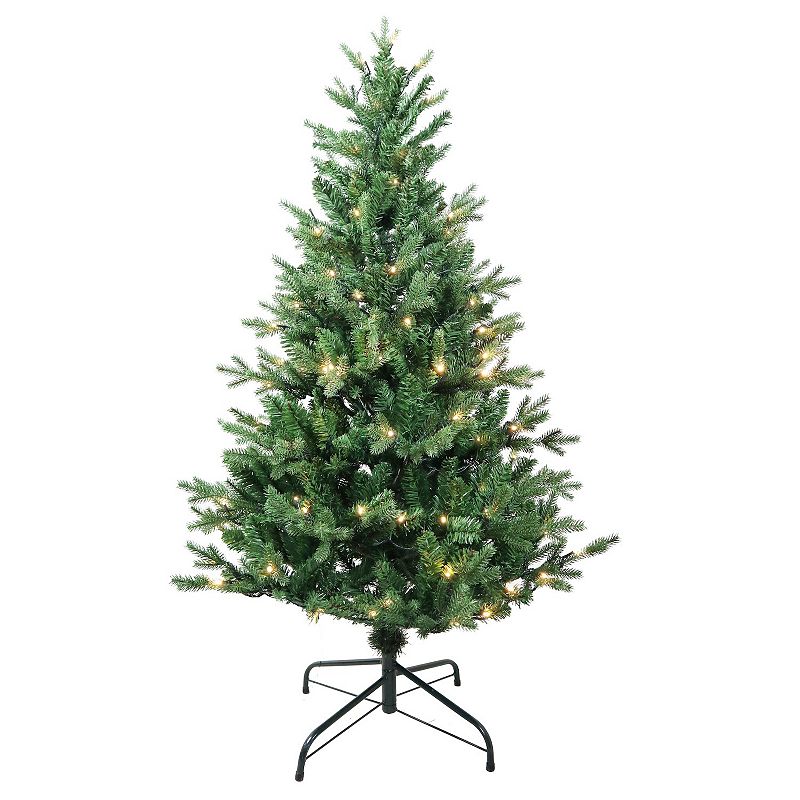 Kurt Adler 4.5-ft. Warm White LED Jackson Pine Artificial Christmas Tree, G